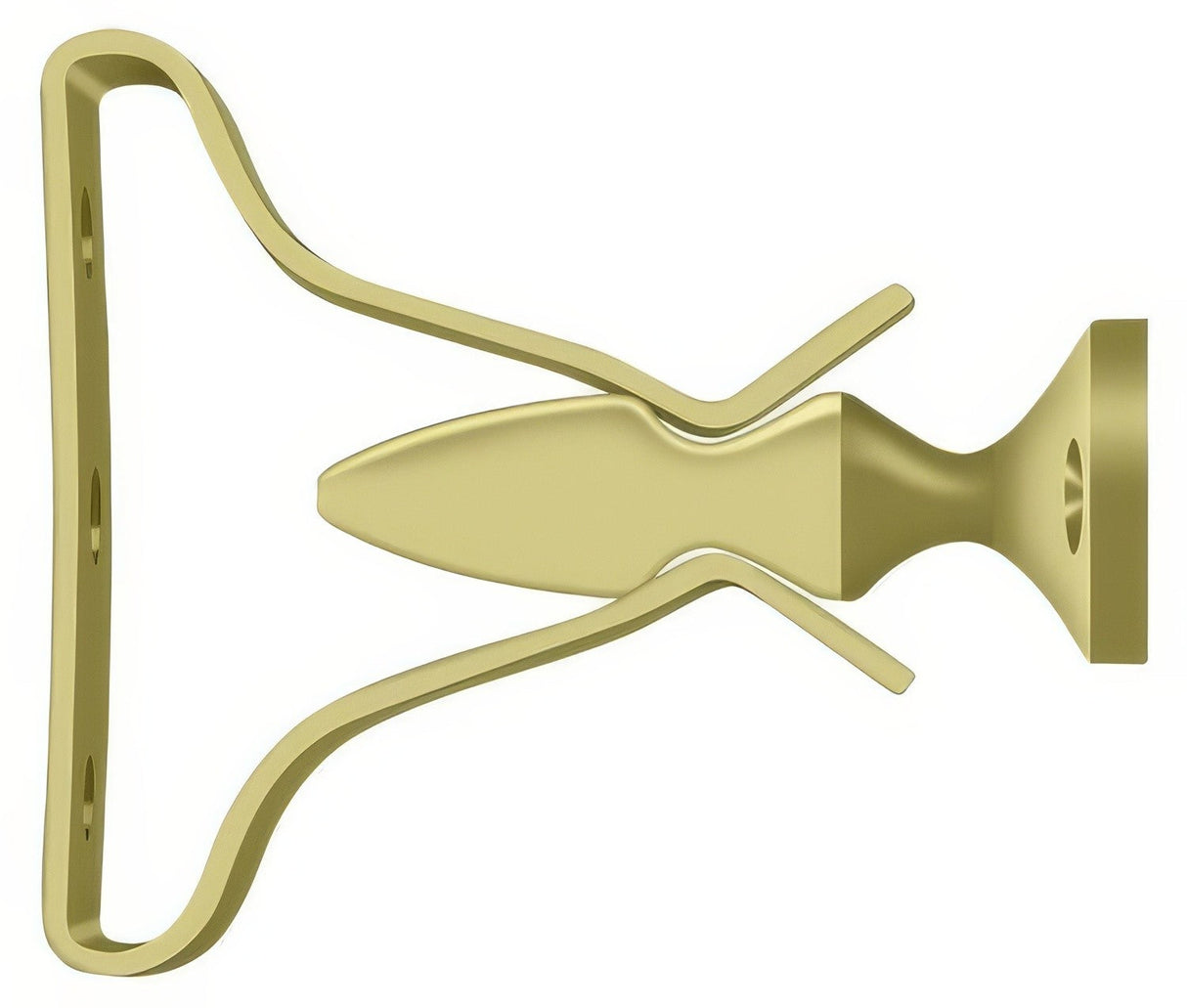 Deltana SDH193U3 polished brass shutter door holder