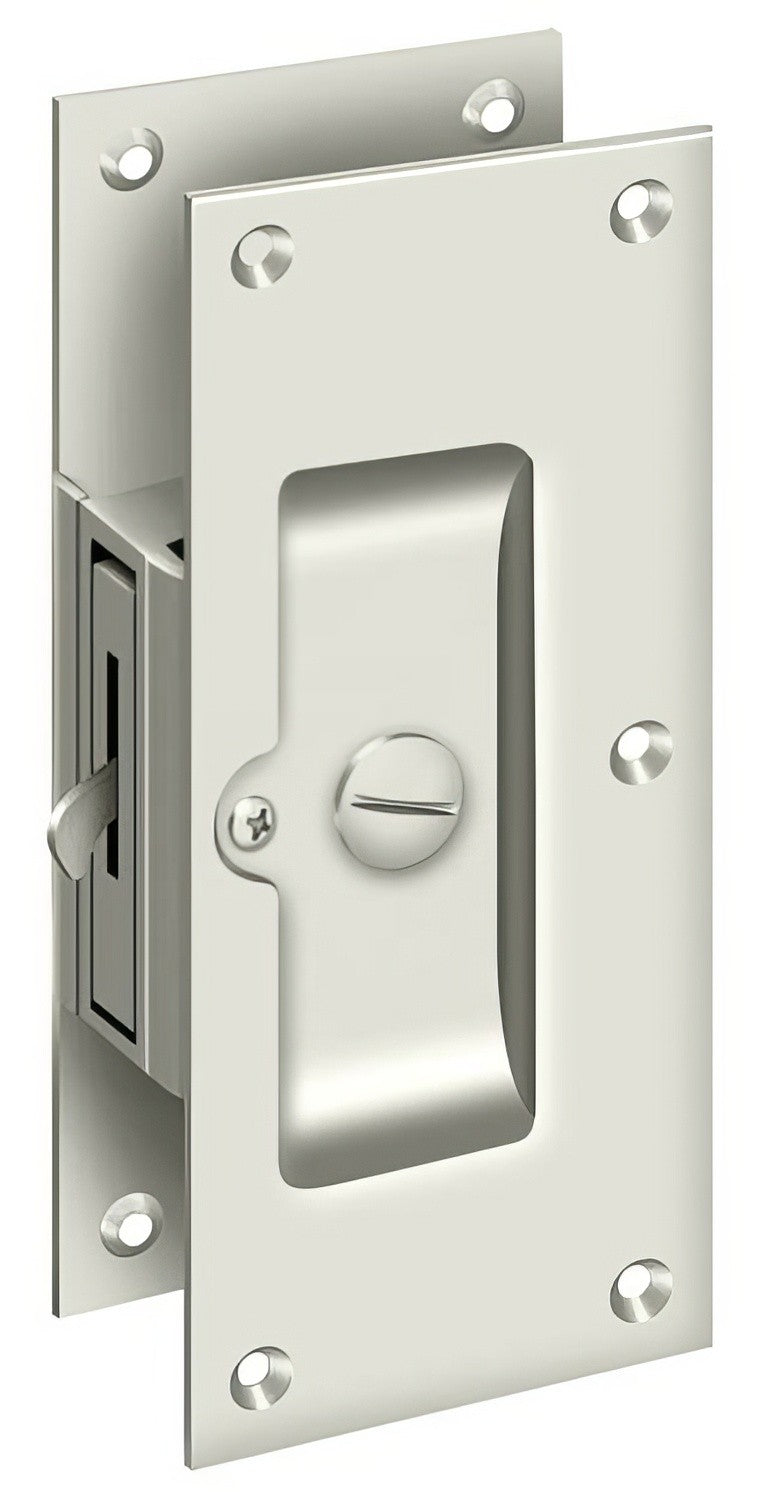 Deltana SDL60U14 polished nickel privacy pocket door lock
