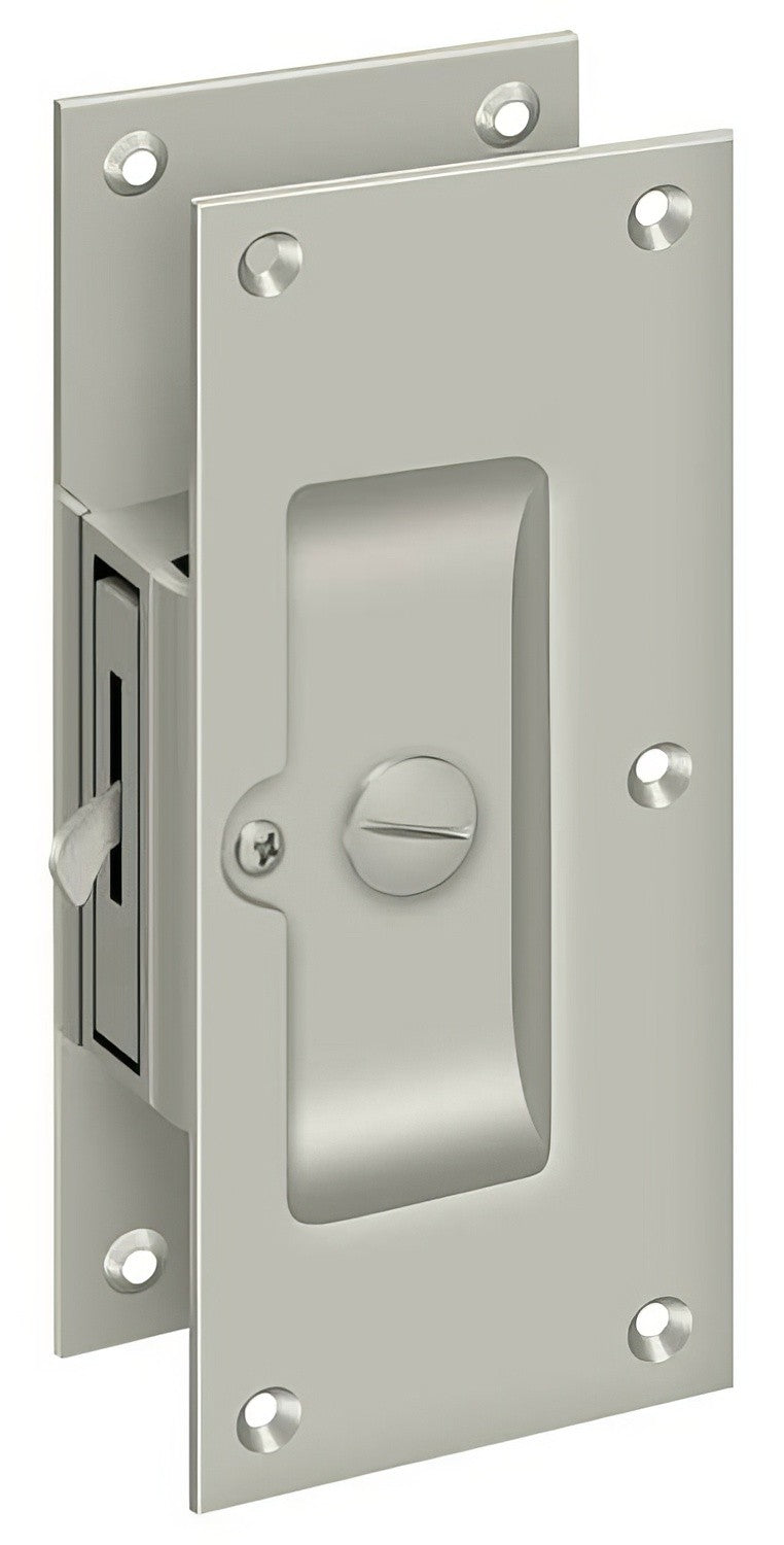 Deltana SDL60U15 brushed nickel privacy pocket door lock