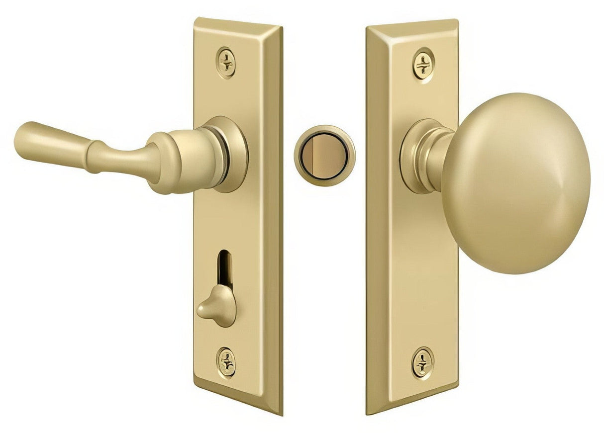 Deltana SDLS480U3-UNL unlacquered brass storm door latch