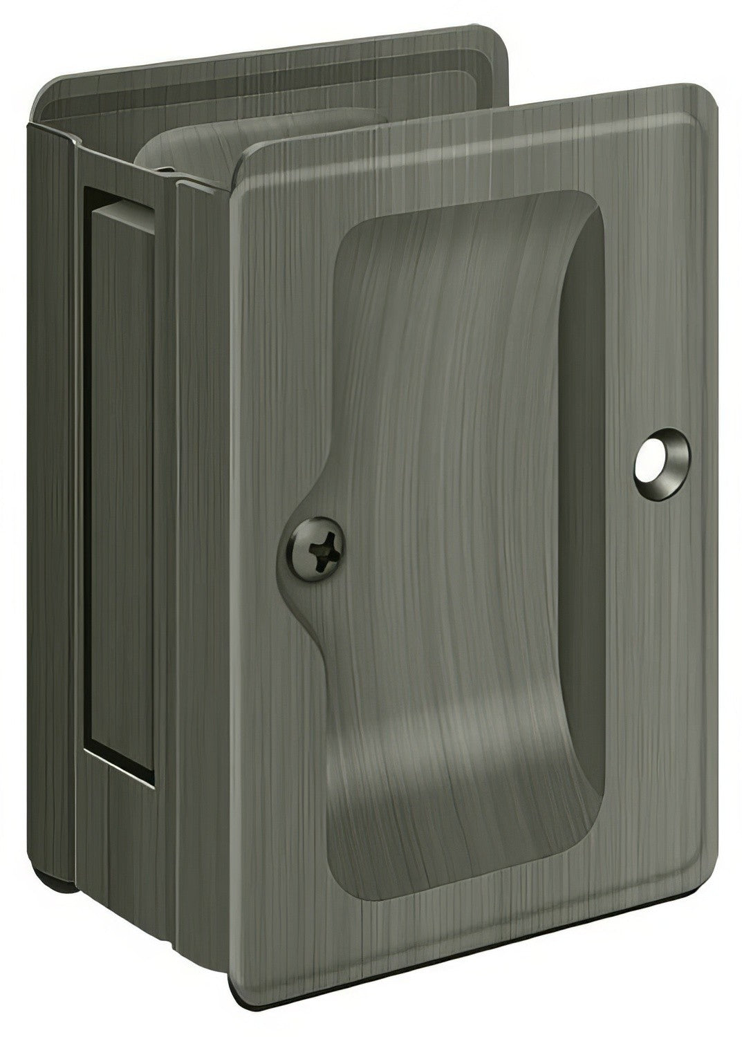 Deltana SDPA325U15A antique nickel passage pocket door lock
