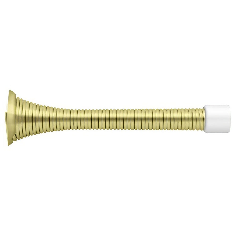 Deltana SDS375U3 polished brass baseboard door stop