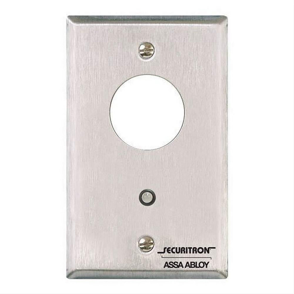 Securitron MK Single Gang Mortise Key Switch Momentary Satin Stainless Steel Finish