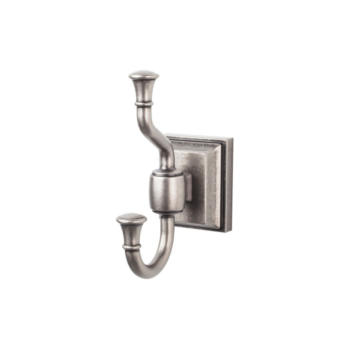 Top Knobs STK2AP TOP BATH (R) Stratton Bath 5 1/8" Wall Bath Hooks Antique Pewter