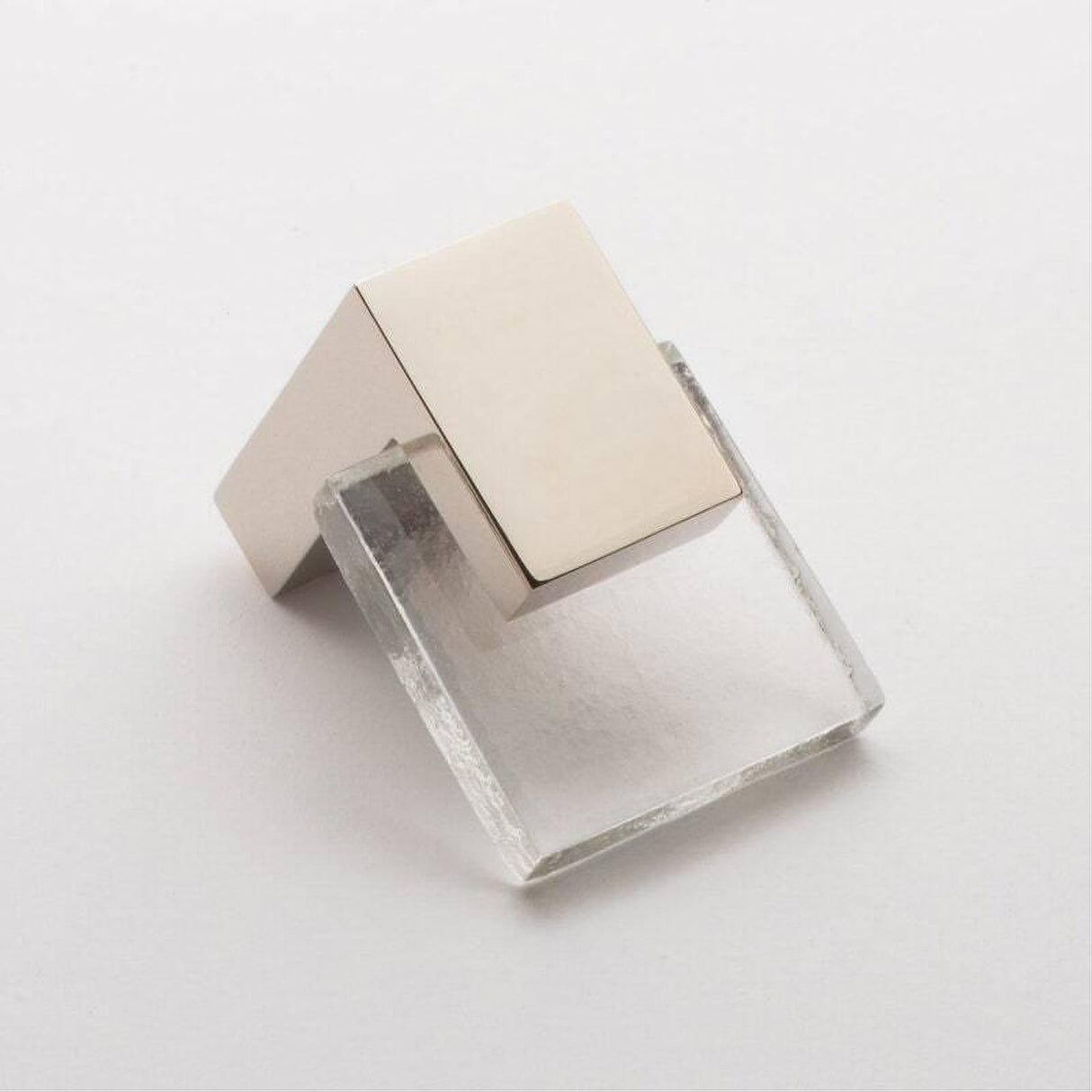 Sietto K-1200-PN Affinity Clear Knob Polished Nickel