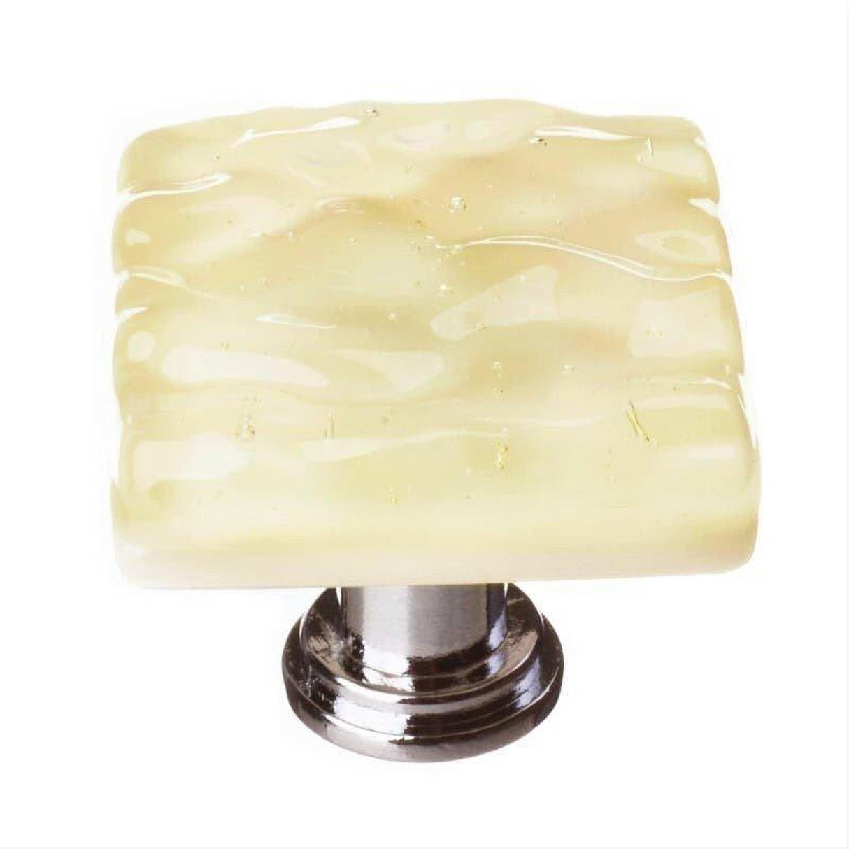 Sietto K-222-PC Glacier Pale Yellow Knob Polished Chrome