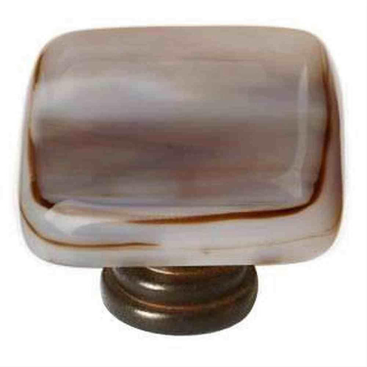 Sietto K-305-ORB Cirrus White with Brown Knob Oil Rubbed Bronze