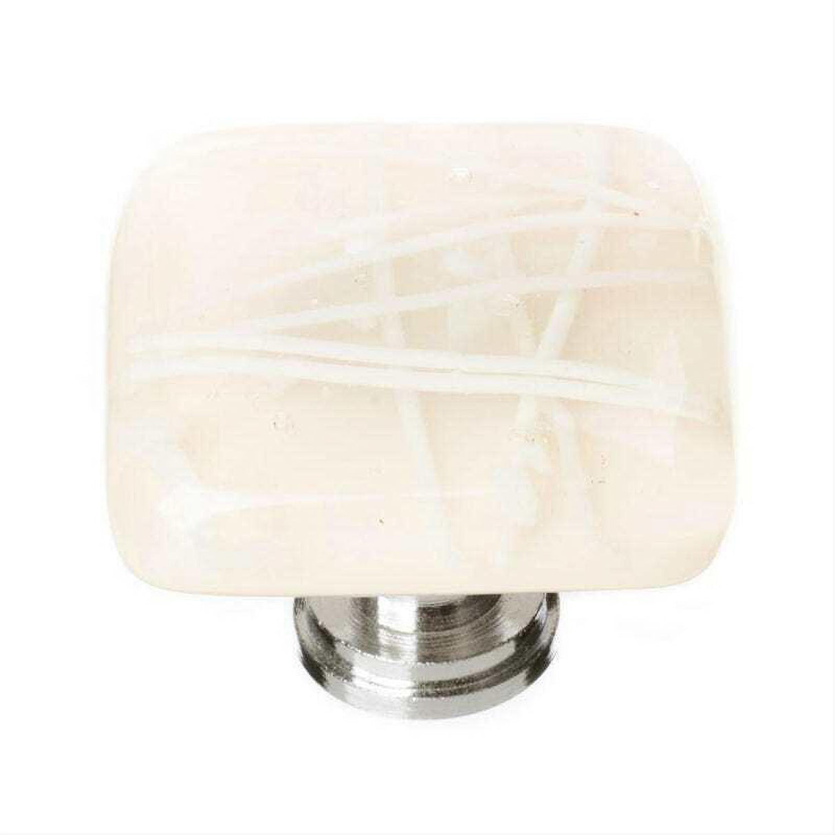 Sietto K-500-PC Cirrus Vanilla & White Mardi Gras Knob Polished Chrome