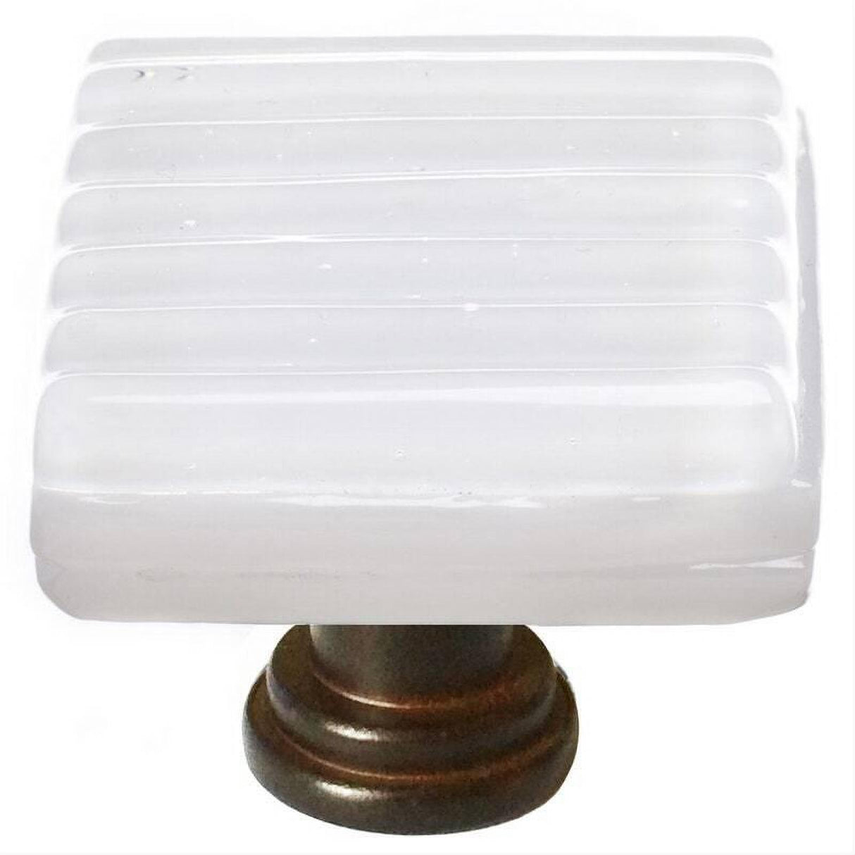 Sietto K-800-ORB Reed White Knob Oil Rubbed Bronze