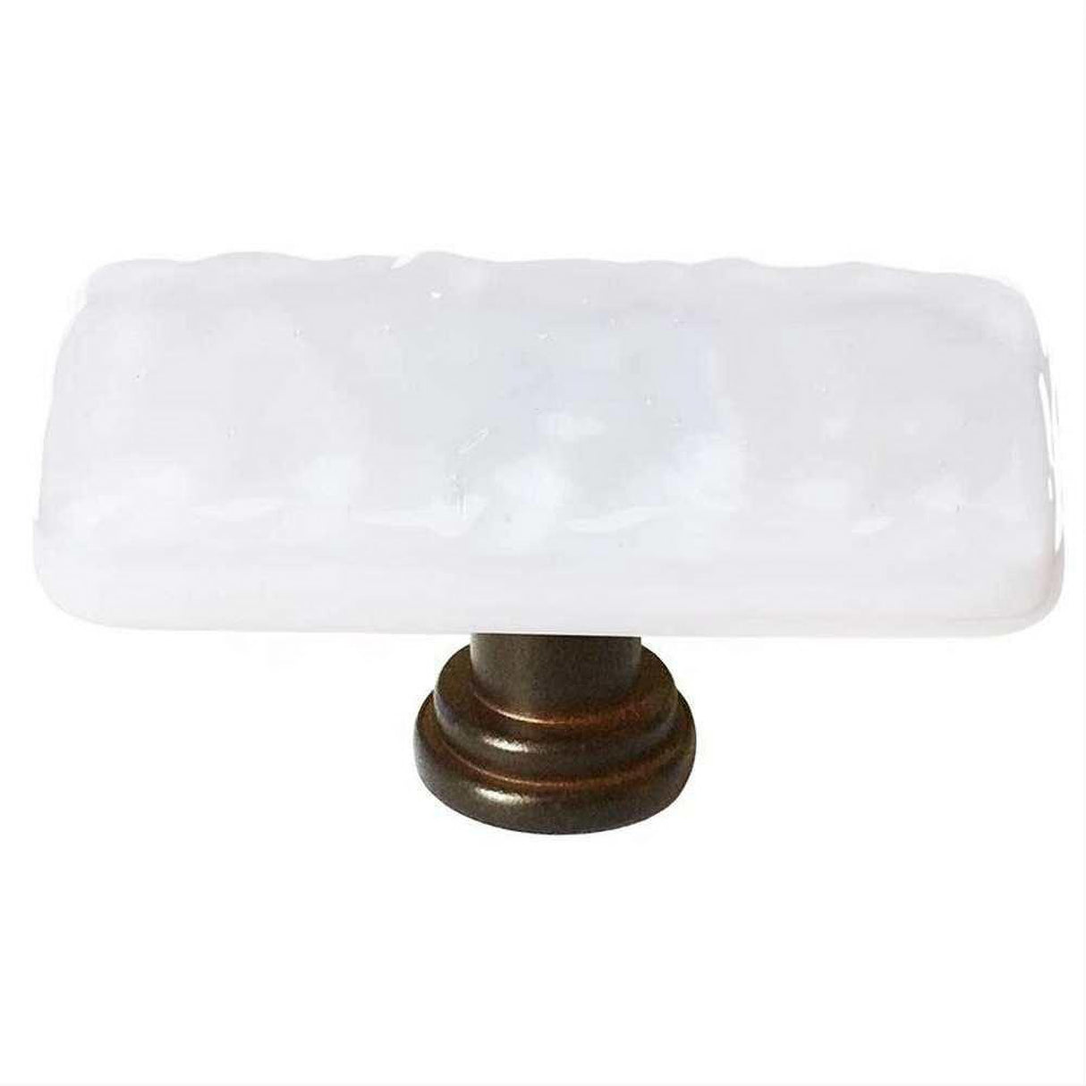 Sietto LK-212-ORB Glacier White Long Knob Oil Rubbed Bronze
