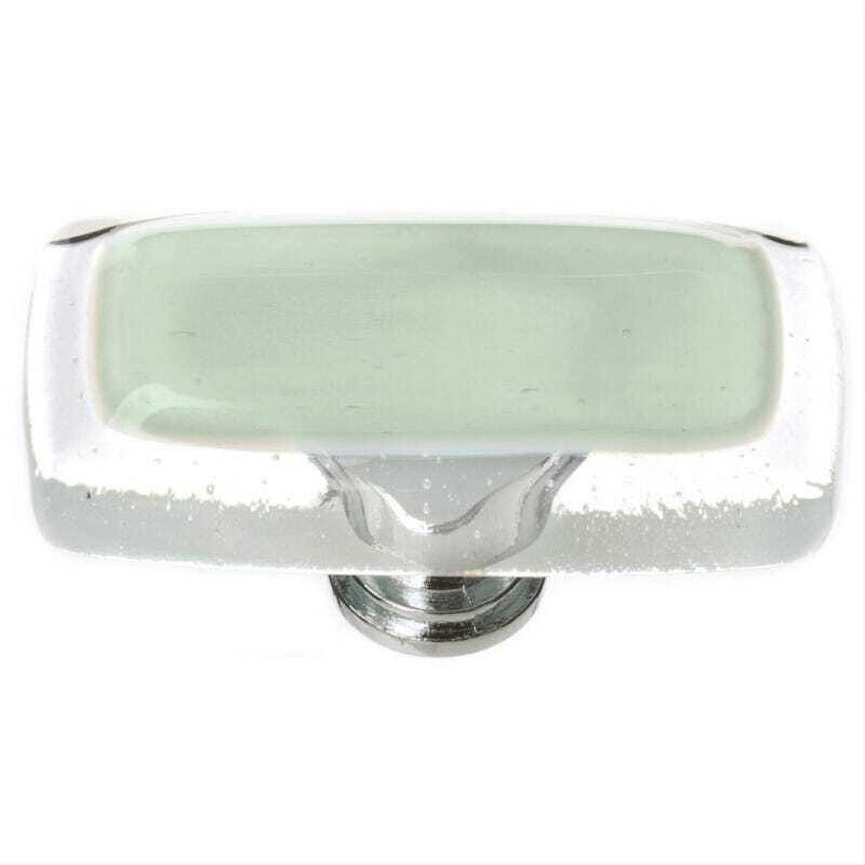 Sietto LK-712-SN Reflective Spruce Green Long Knob Satin Nickel