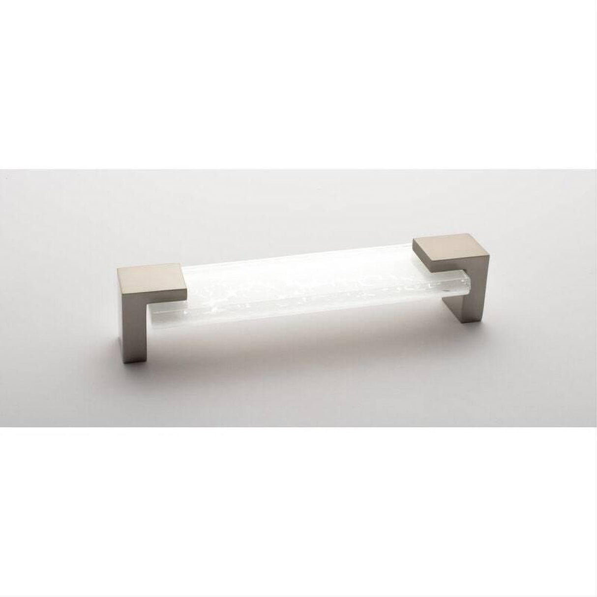 Sietto P-1201-SN Affinity White Pull Satin Nickel