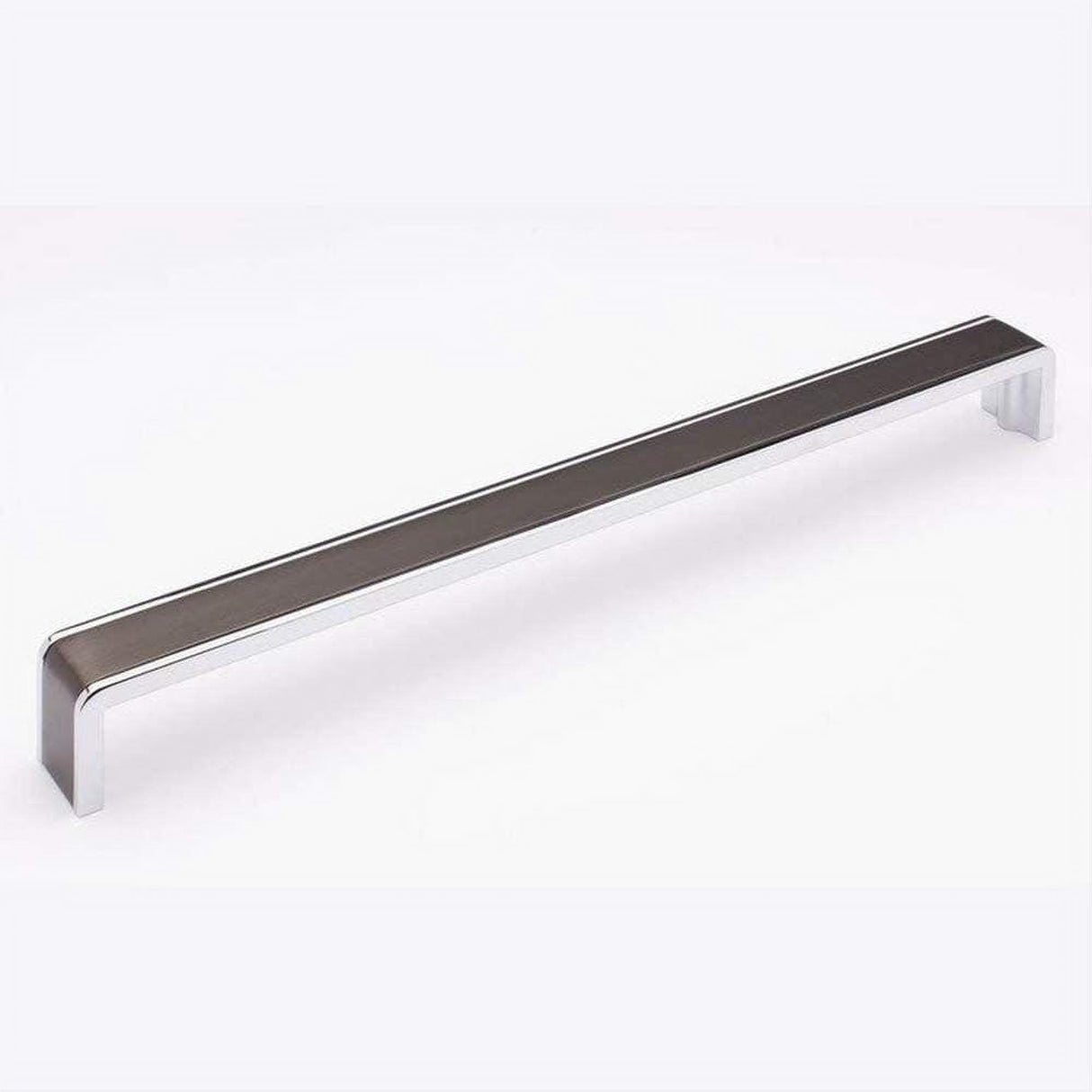 Sietto P-2000-12-G-PC Fusion 12" Pull Gunmetal Gunmetal/Polished Chrome