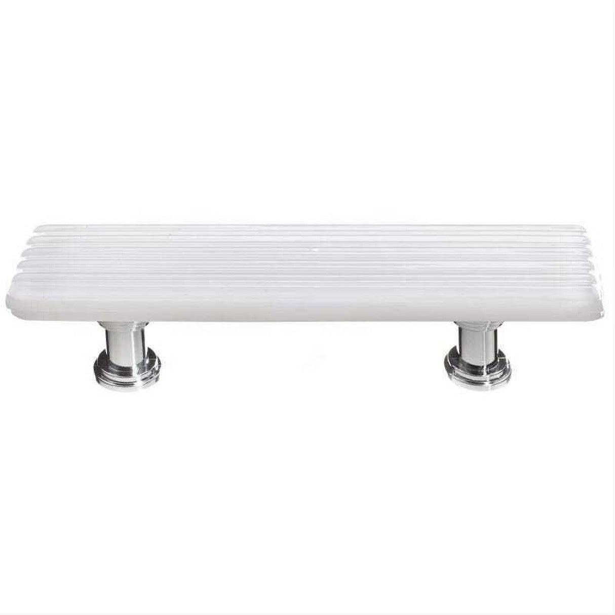 Sietto P-800-PC Reed White Pull Polished Chrome