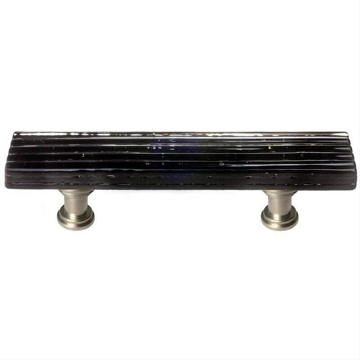Sietto P-802-SN Reed Black Pull Satin Nickel