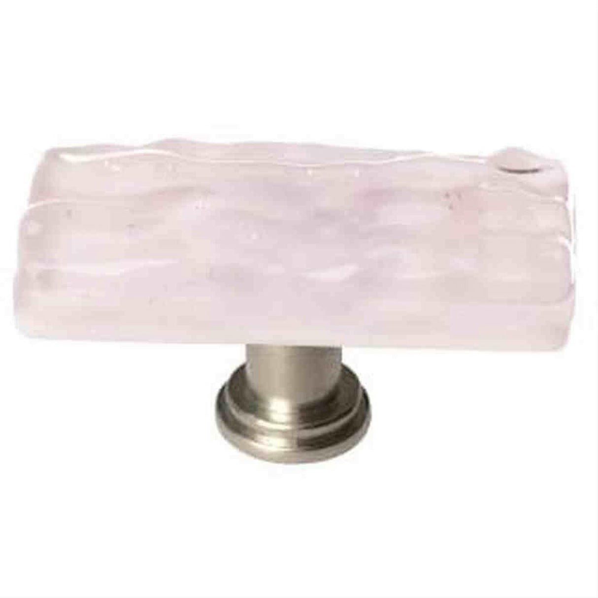 Sietto SLK-228-SN Skinny Glacier Rose Long Knob Satin Nickel