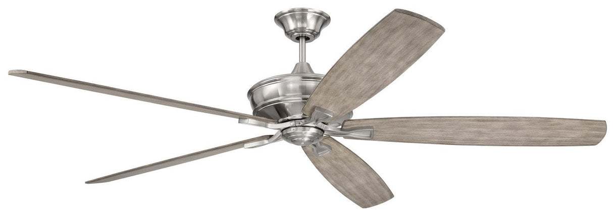 Craftmade SNT72BNK5 brushed polished nickel ceiling fan blades included