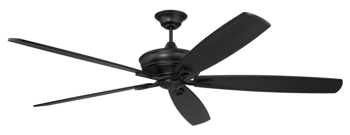 Craftmade SNT72FB5 flat black ceiling fan blades included