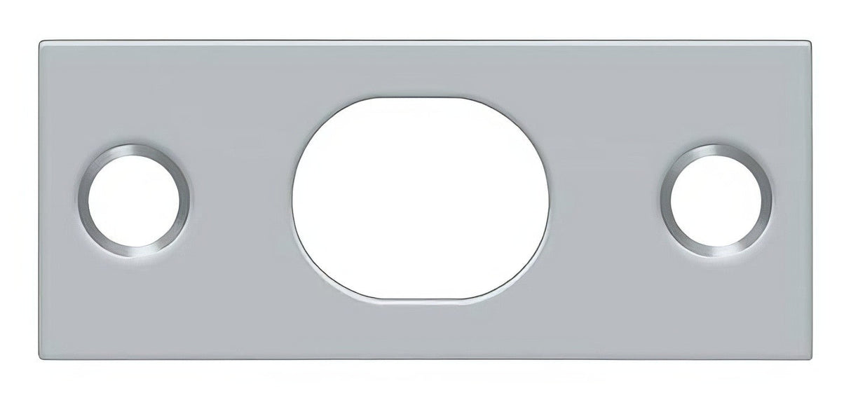 Deltana SP12EFB26D brushed chrome strike plate