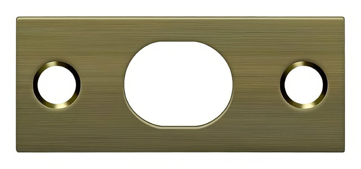 Deltana SP12EFB5 antique brass strike plate