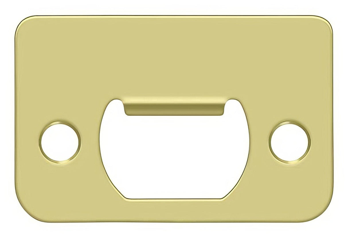 Deltana SP225U3 polished brass strike plate