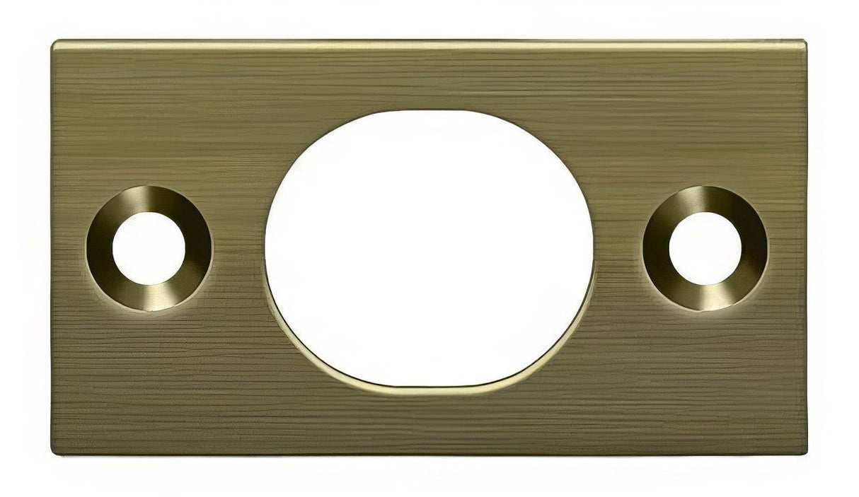 Deltana SP6FBU5 antique brass strike plate