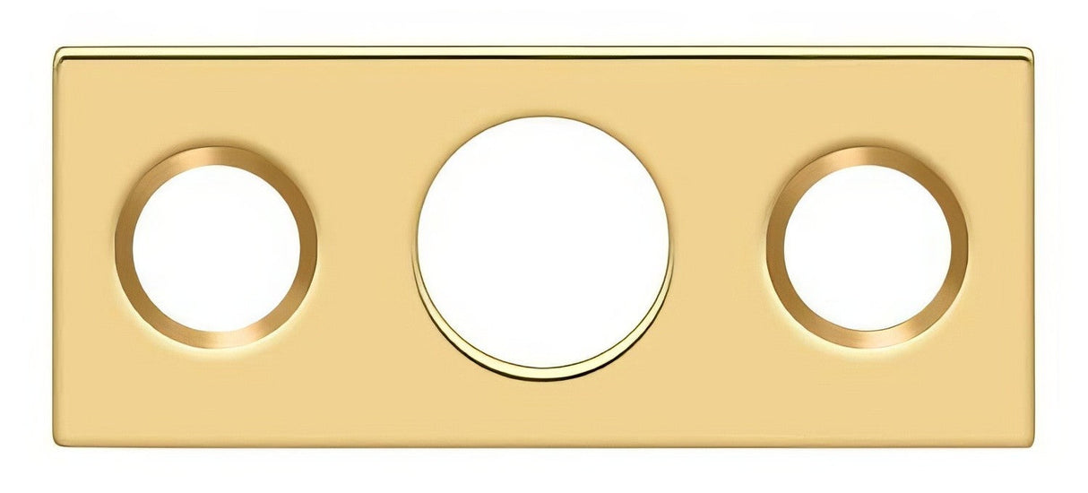 Deltana SP7FBR003 lifetime polished brass strike plate
