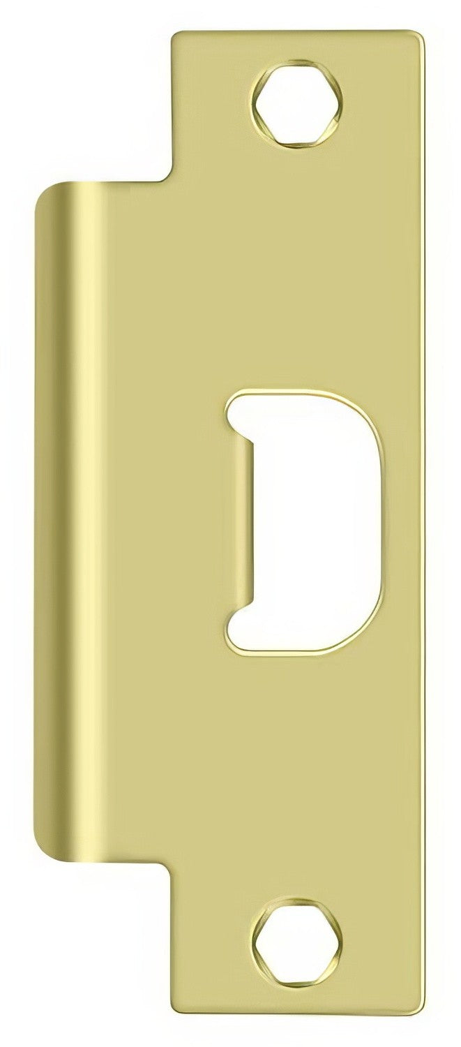 Deltana SPAN478U3 polished brass strike plate