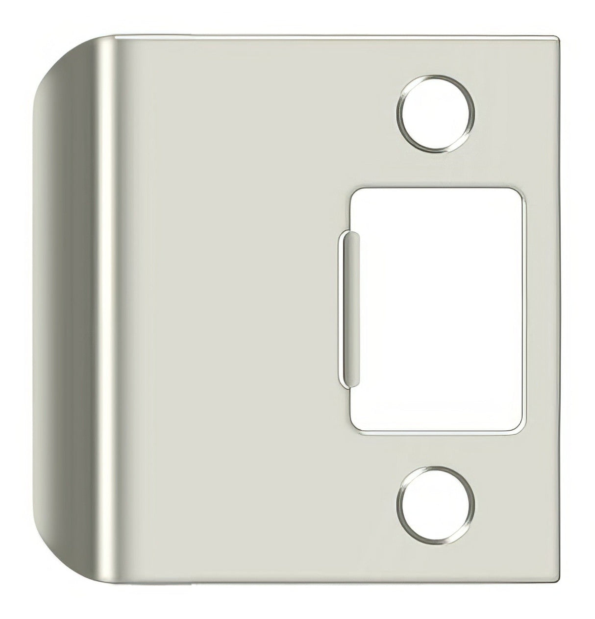 Deltana SPE225U14 bright nickel extended lip strike plate