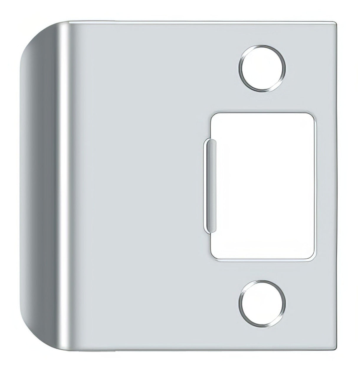 Deltana SPE225U26 bright chrome extended lip strike plate