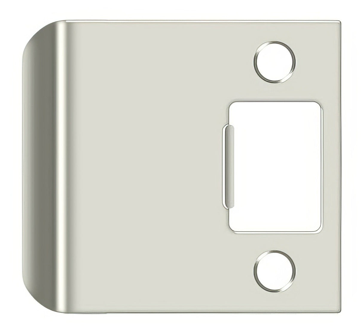 Deltana SPE250U14 bright nickel extended lip strike plate