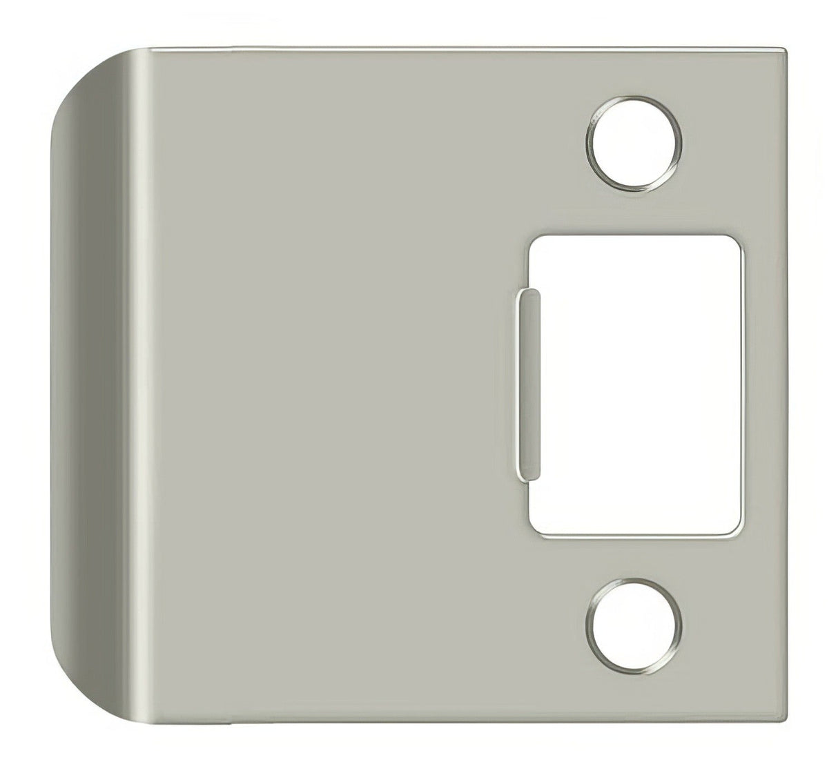 Deltana SPE250U15 satin nickel extended lip strike plate