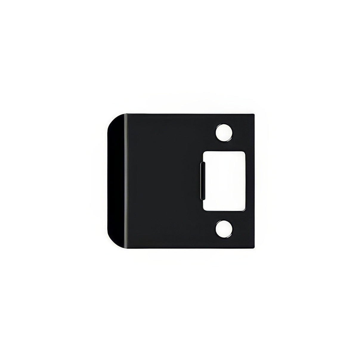 Deltana SPE250U19 black extended lip strike plate