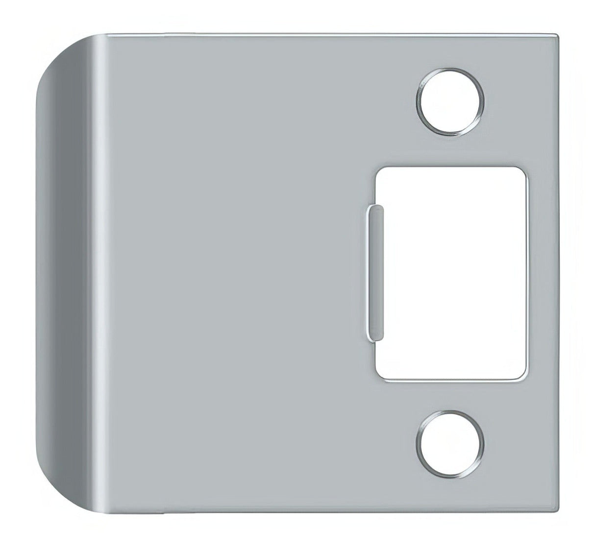 Deltana SPE250U26D satin chrome extended lip strike plate