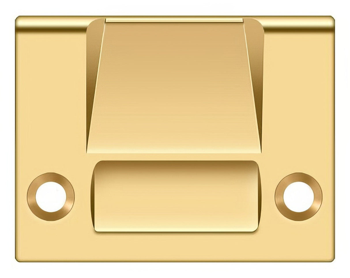 Deltana SPRCA430CR003 lifetime polished brass strike plate