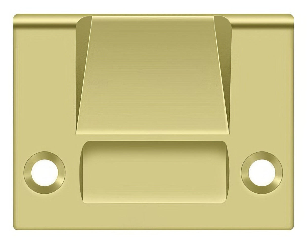 Deltana SPRCA430U3 polished brass strike plate