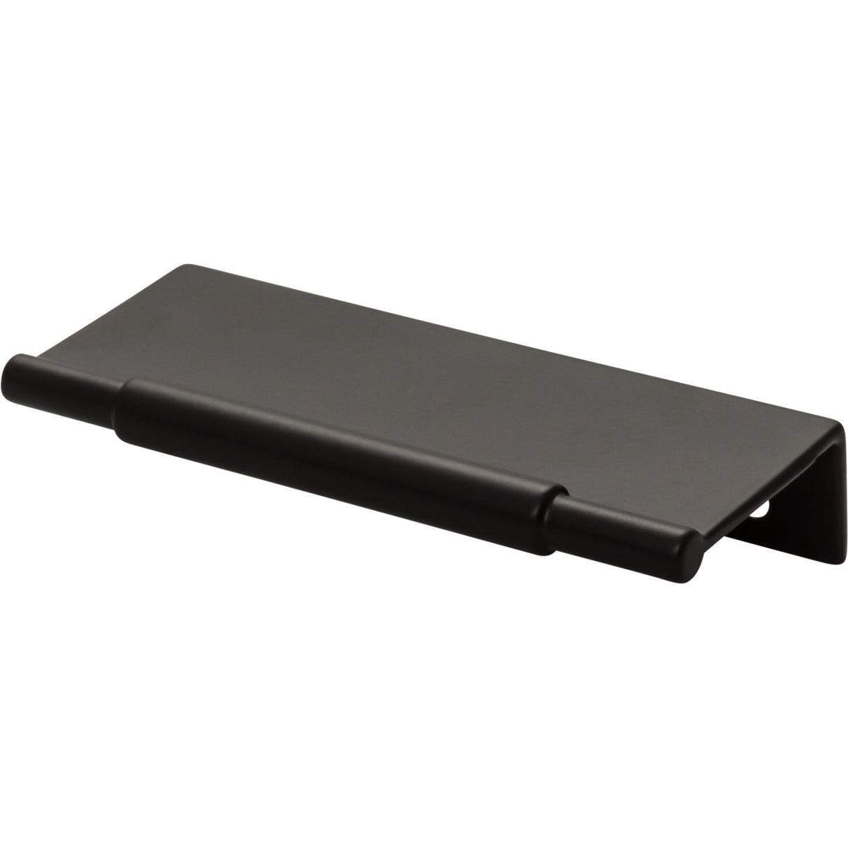Top Knobs TK971BLK Crestview 3" Center to Center Finger Pull Flat Black