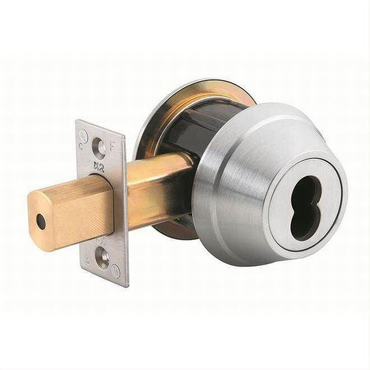 Stanley QDB281-626 SFIC Deadbolt - Single Cylinder with 2-3/4" Backset and Square Deadbolt Strike Satin Chrome