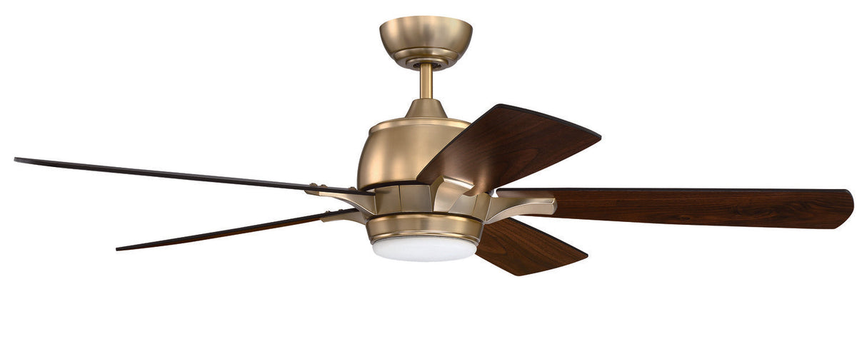 Craftmade STE52SB5 satin brass ceiling fan blades included