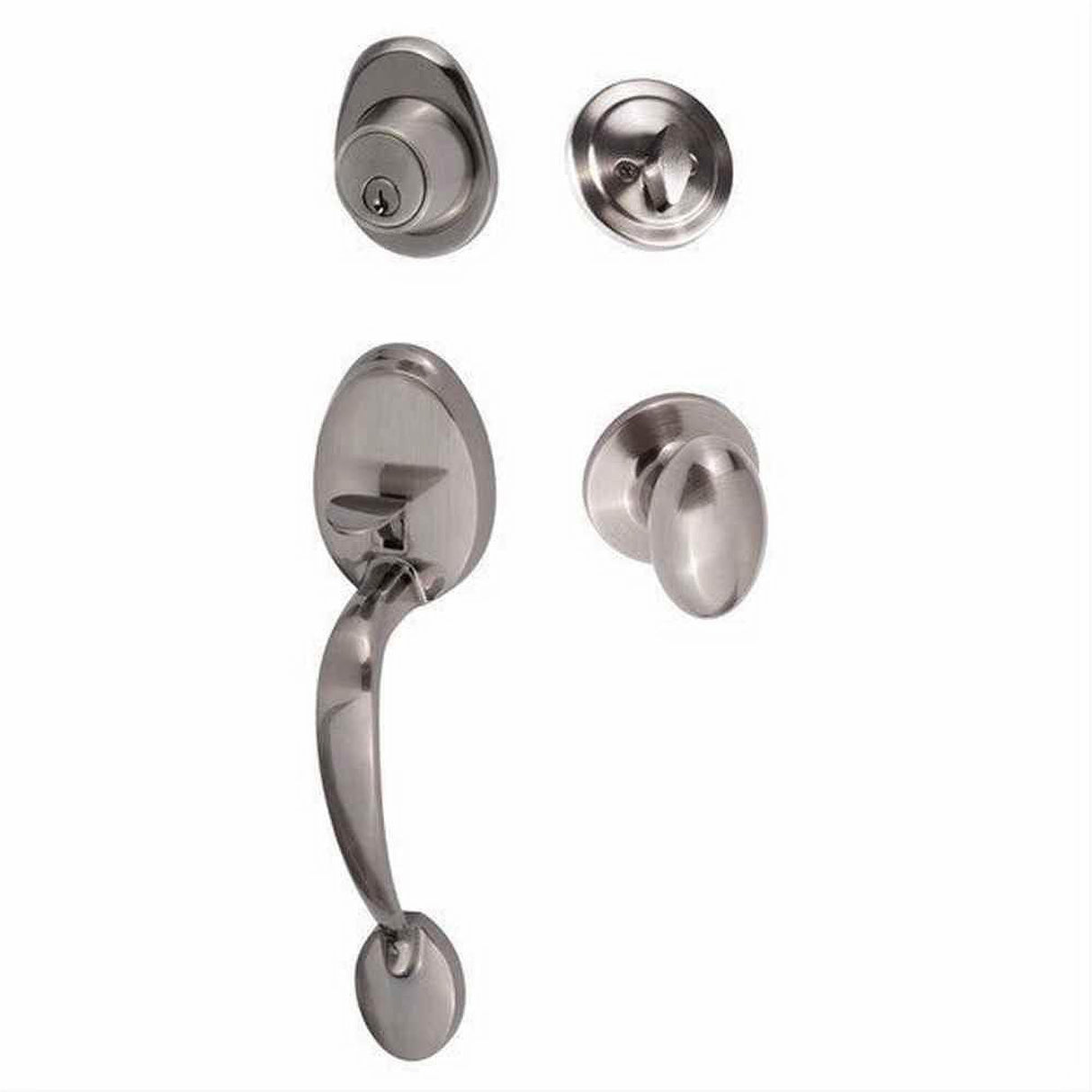 Sure-Loc Hardware Sure-Loc AT507-AR 15A Alta Handleset with Arapaho Handleset Trim Antique Nickel