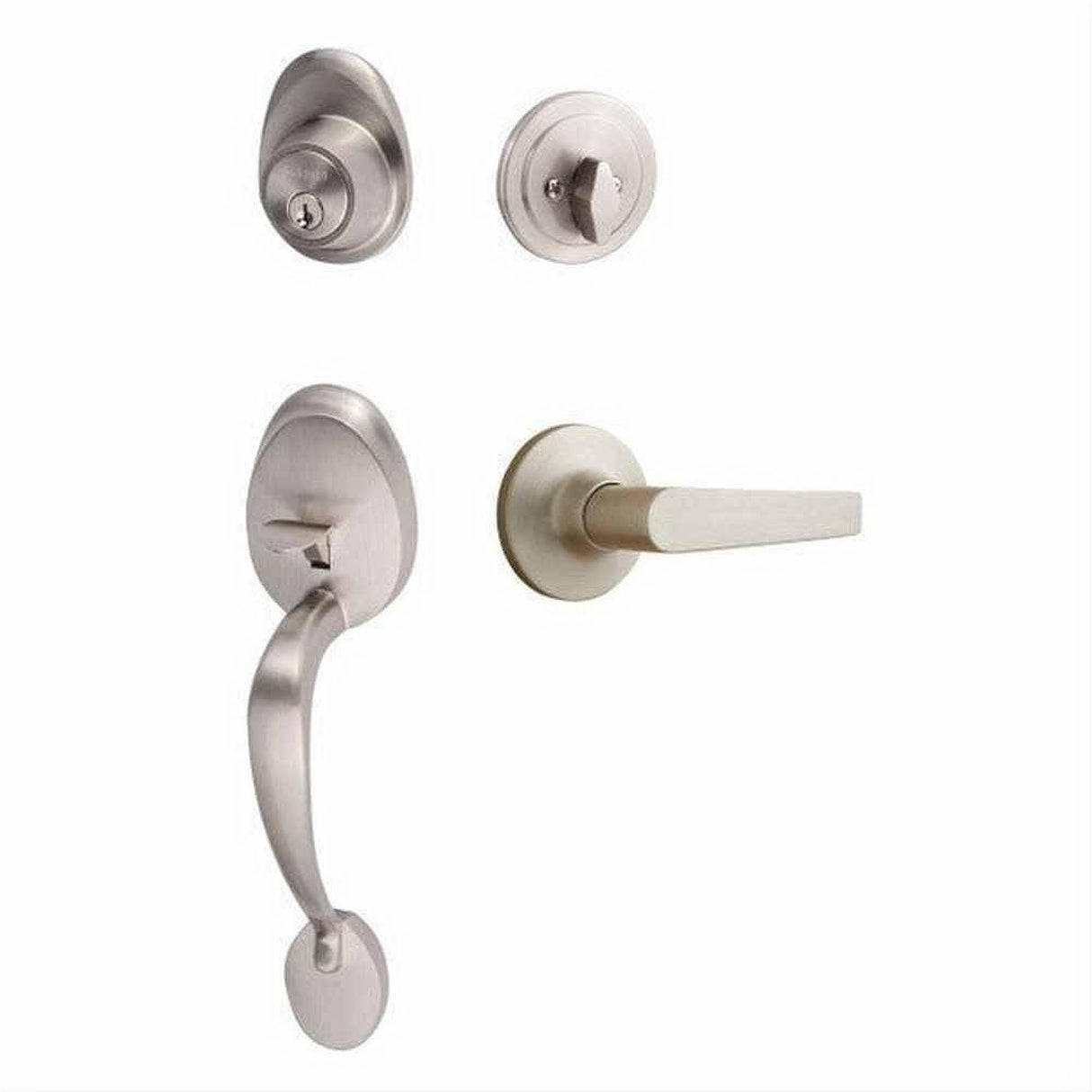 Sure-Loc Hardware Sure-Loc AT507-CD 15 Alta Handleset with Cedar Handleset Trim Satin Nickel