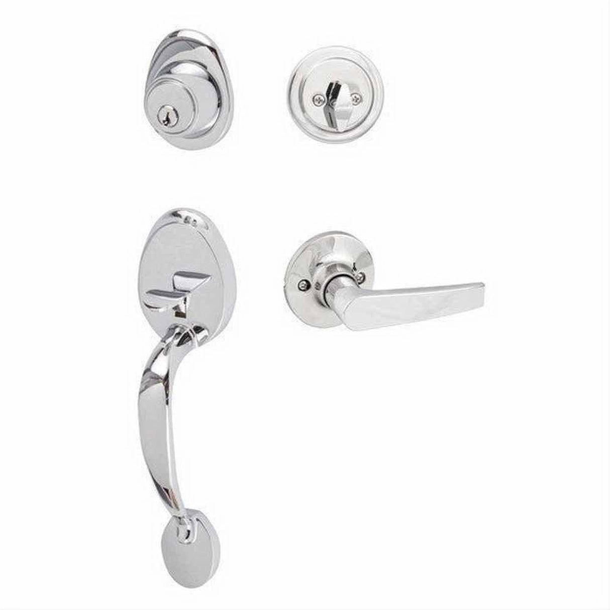 Sure-Loc Hardware Sure-Loc AT507-CD 26 Alta Handleset with Cedar Handleset Trim Polished Chrome