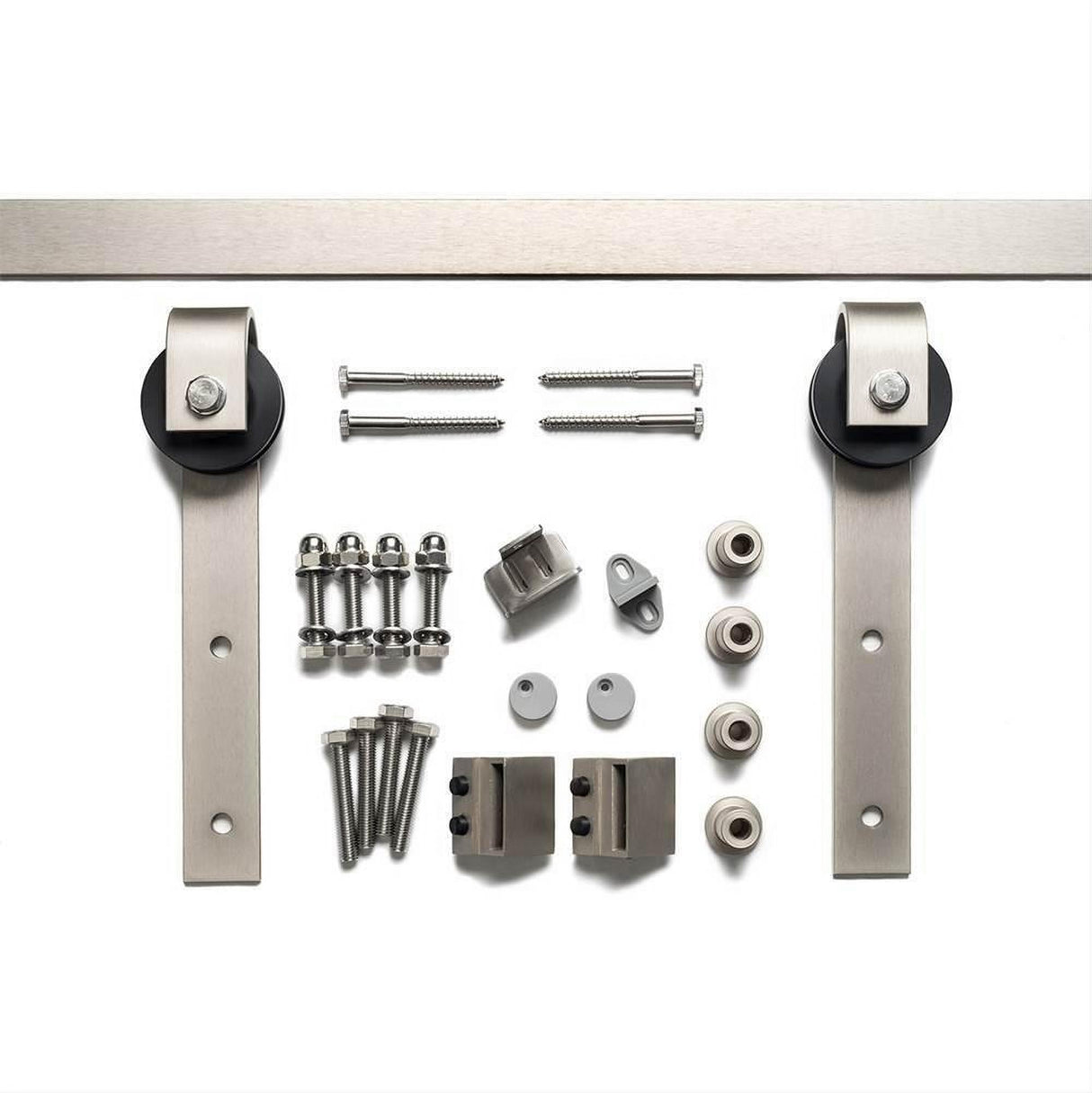 Sure-Loc Hardware Sure-Loc BARN-KIT72 15 72 Inch Barn Door Track System Satin Nickel