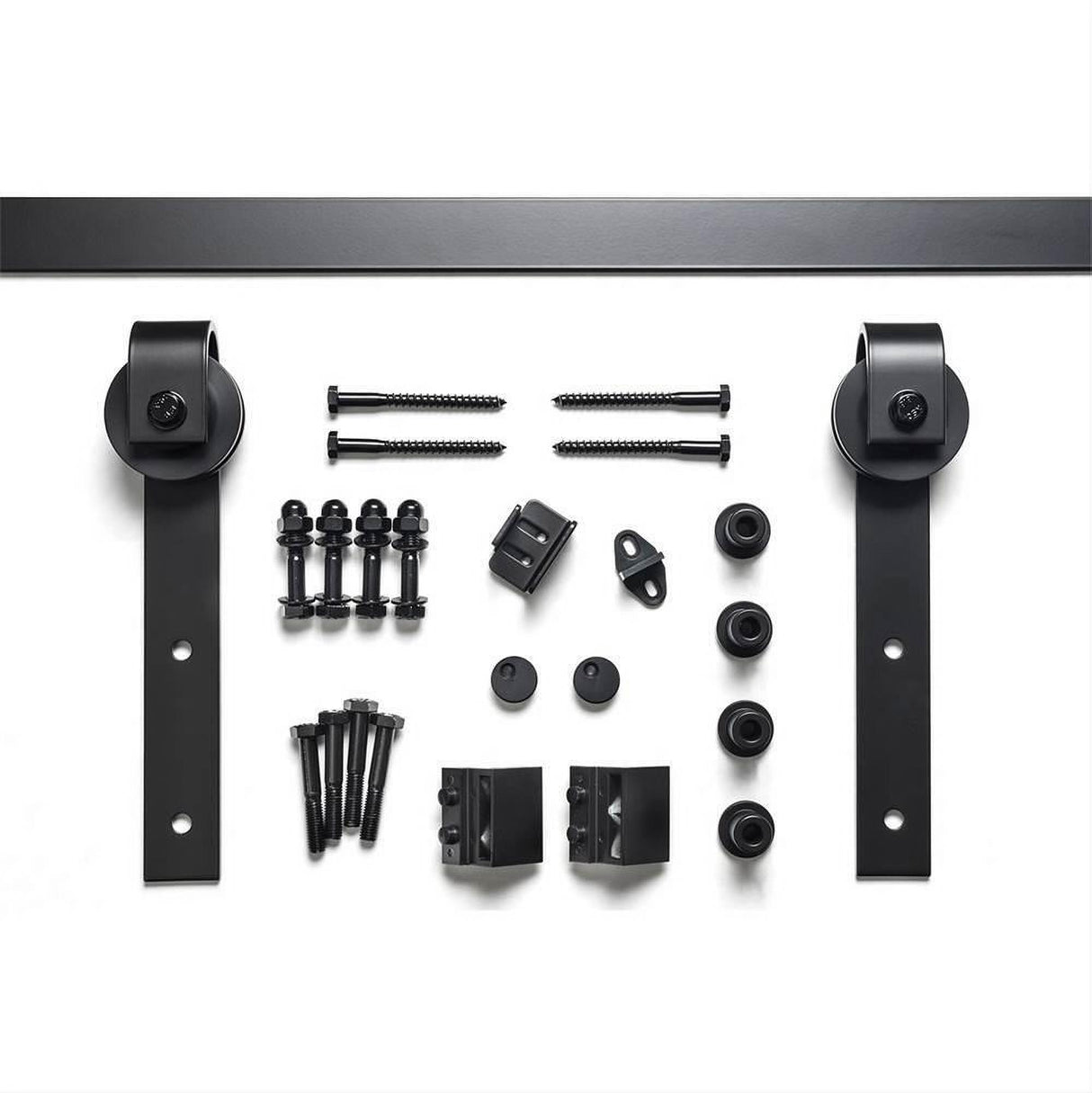Sure-Loc Hardware Sure-Loc BARN-KIT72 FBL 72 Inch Barn Door Track System Flat Black