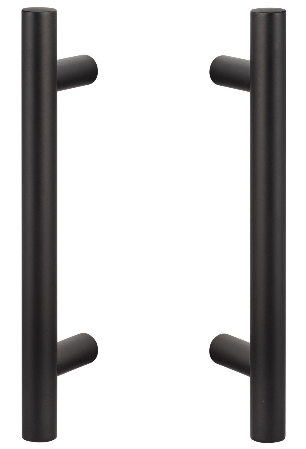 Sure-Loc Hardware Sure-Loc BARN-RD2 FBL Barn Door Handle 12 Inch Ladder 2-sided Flat Black