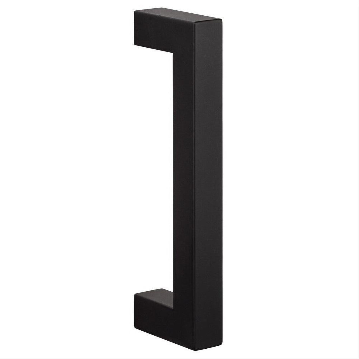 Sure-Loc Hardware Sure-Loc BARN-SQ1 FBL Barn Door Handle 8 Inch Square Single Sided Flat Black