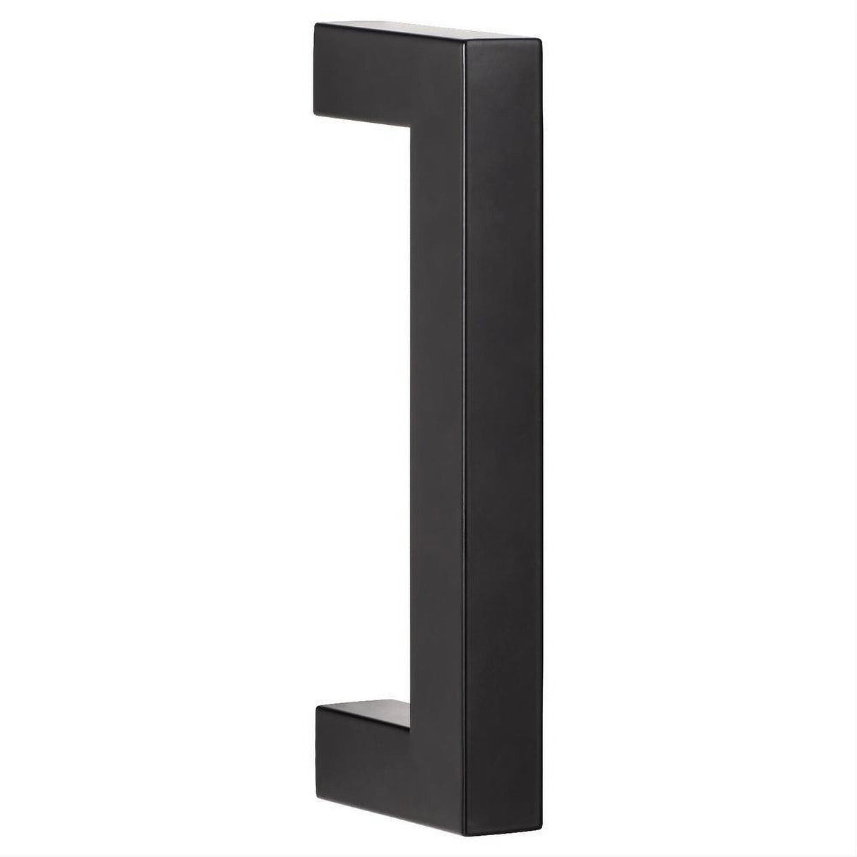 Sure-Loc Hardware Sure-Loc BARN-SQ4 FBL Square 8" Barn Door Handle with Flush Handle Flat Black