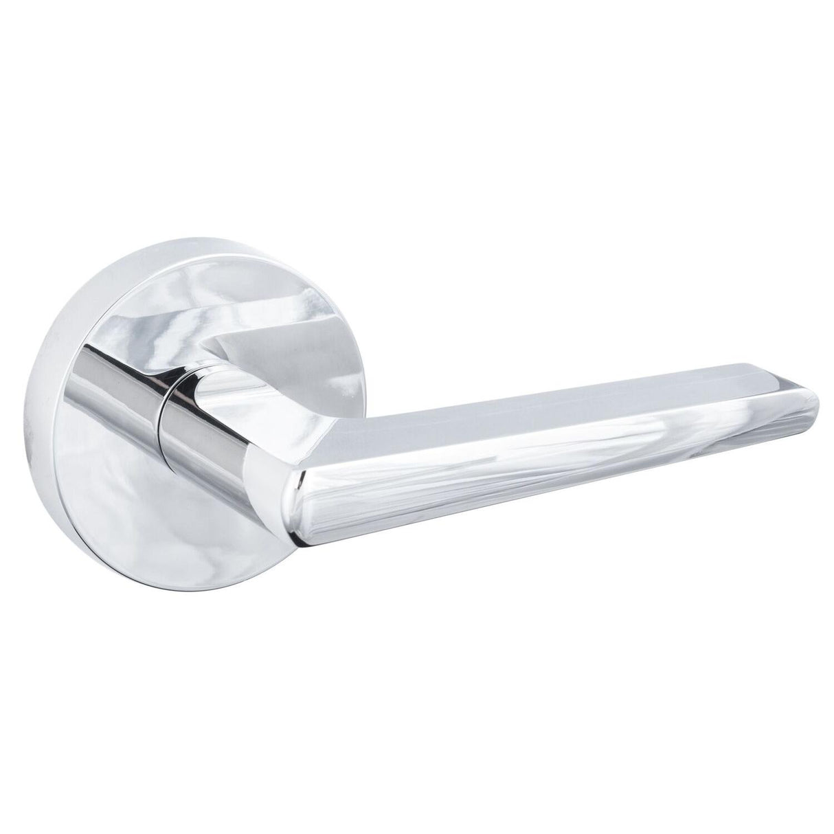 Sure-Loc Hardware Sure-Loc BS101-RD 26 Basel Round Passage Door Lever Polished Chrome