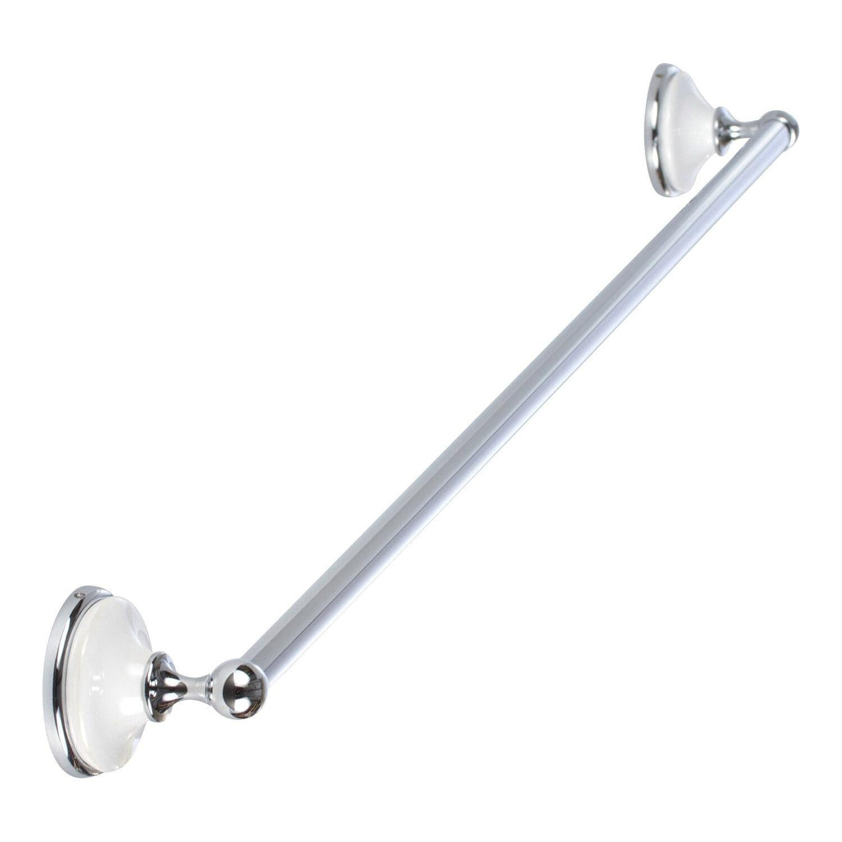 Sure-Loc Hardware Sure-Loc BT-TB30 26W Brighton Bath Series 30 Inch Towel Bar Polished Chrome with White Porcelain