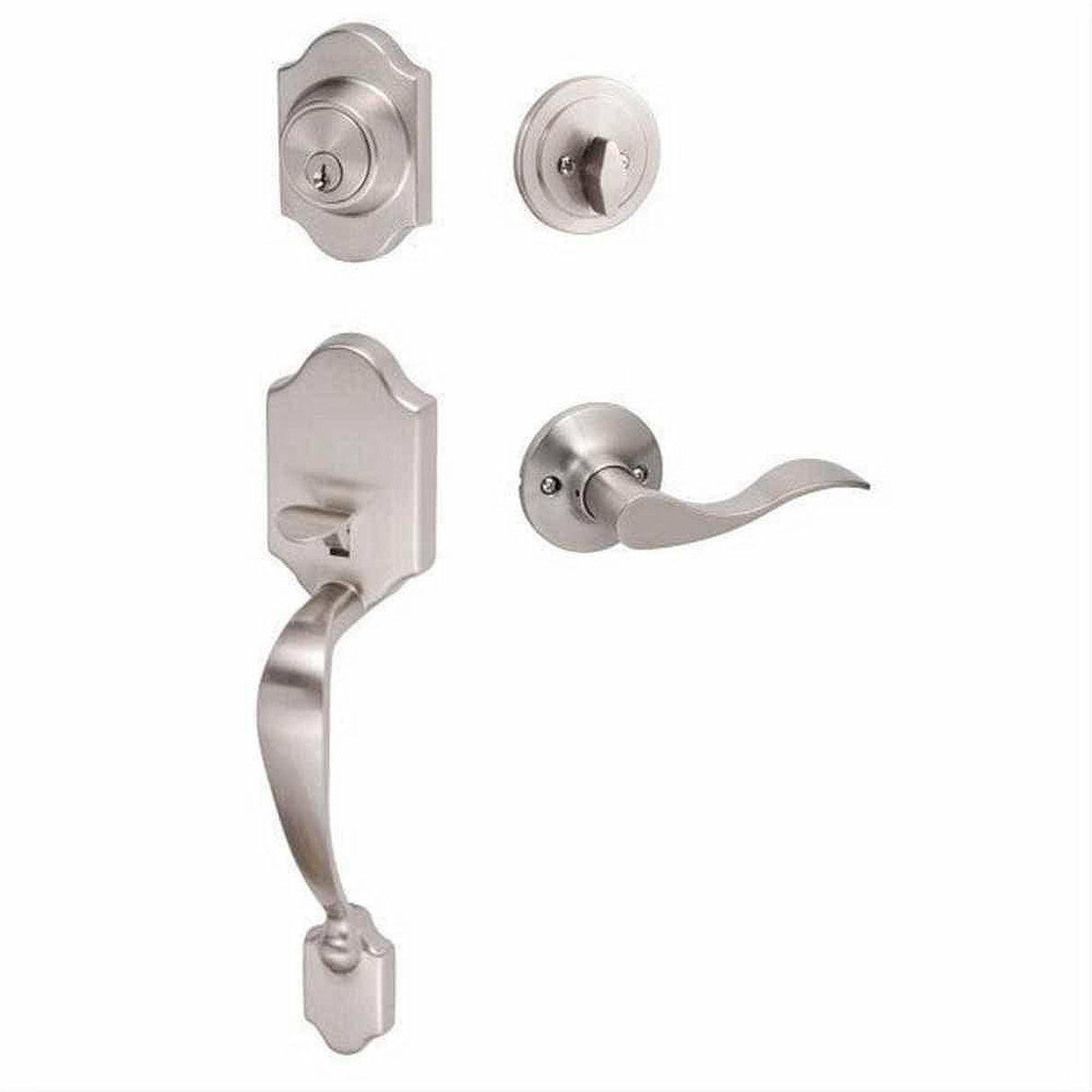 Sure-Loc Hardware Sure-Loc CR507-SB RH 15-RH Coral Handleset with Snowbird Right Hand Handleset Trim Satin Nickel